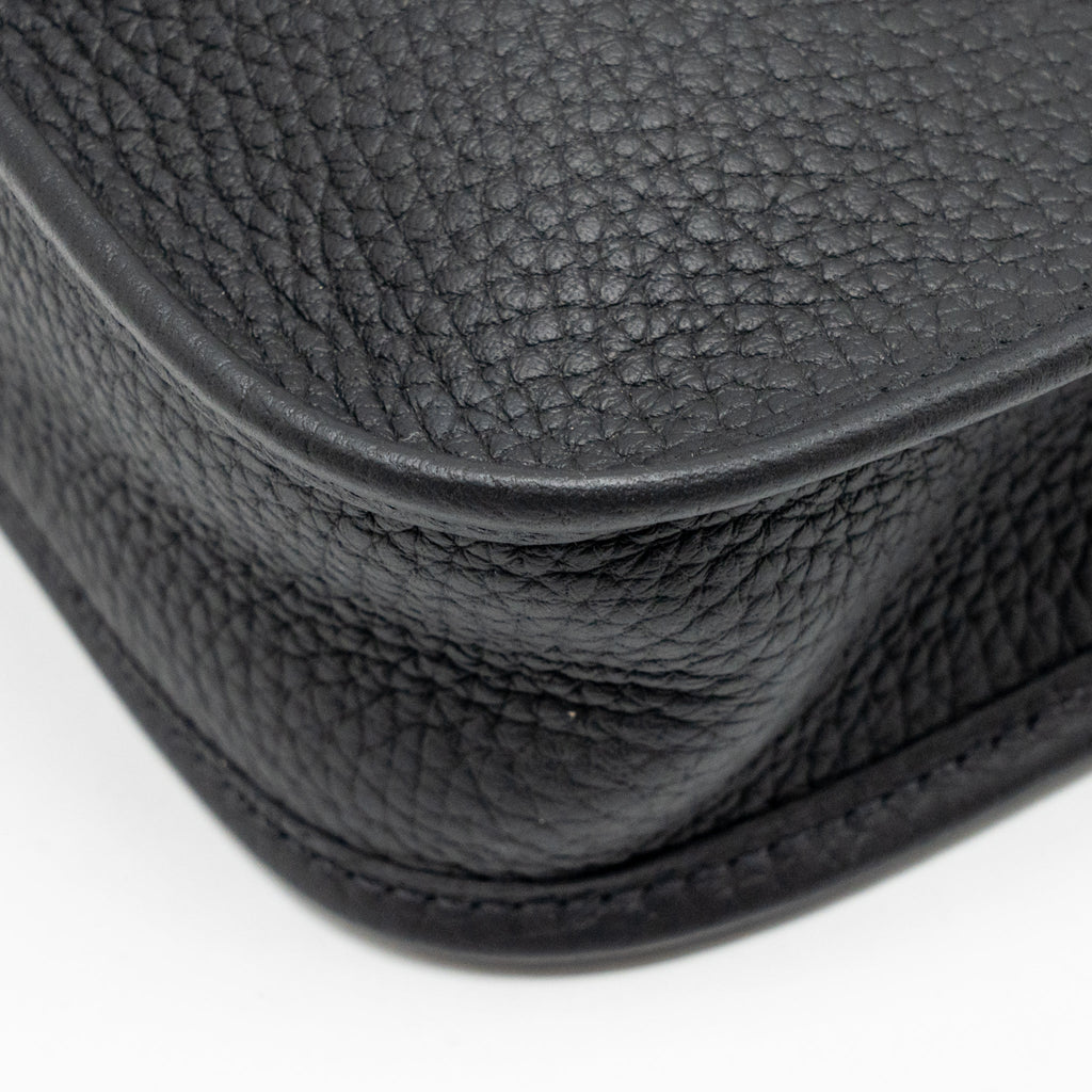 HERMES MINI EVELYNE CLEMENCE BLACK GHW