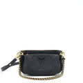 LOUIS VUITTON MULTI POCHETTE MONOGRAM EMPREINTE BLACK GHW