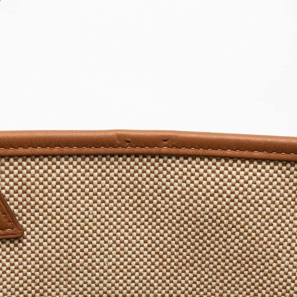 HERMES CABAS H EN BIAIS 27 BAG NATUREL/GOLD