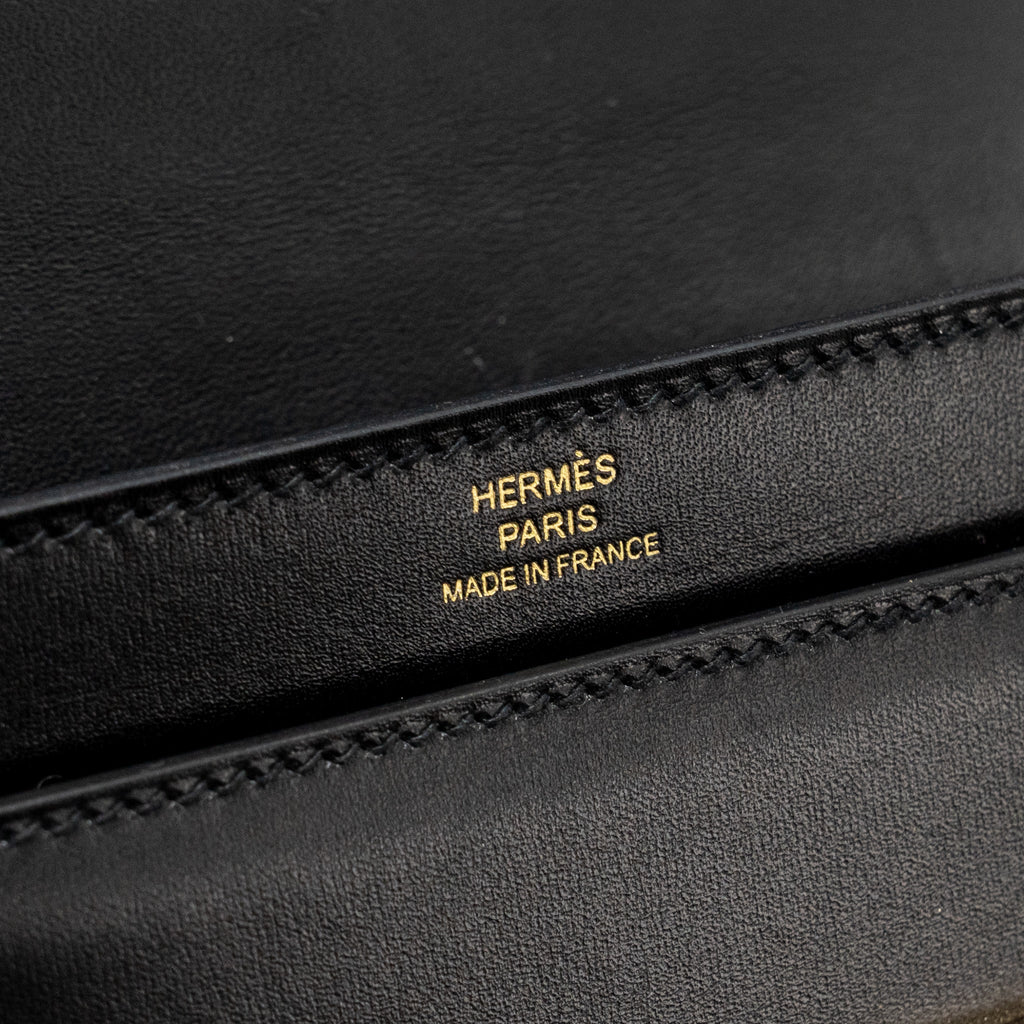 HERMES MINI VERROU BOX BLACK GHW