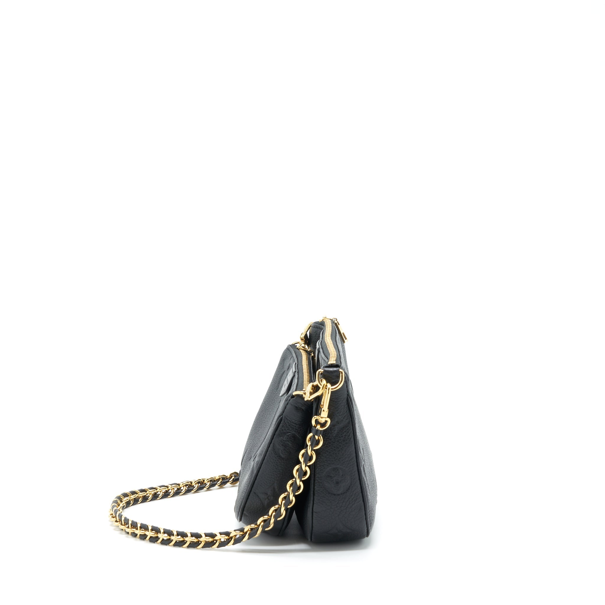 LOUIS VUITTON MULTI POCHETTE MONOGRAM EMPREINTE BLACK GHW