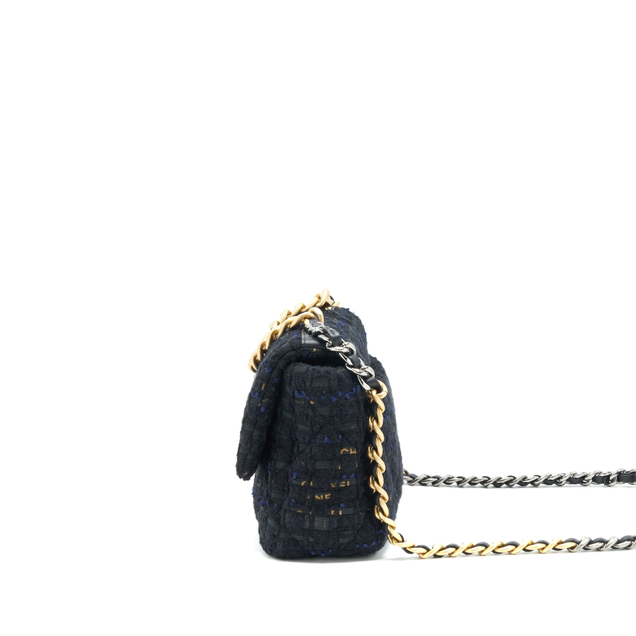 CHANEL TWEED SMALL 19 FLAP BAG