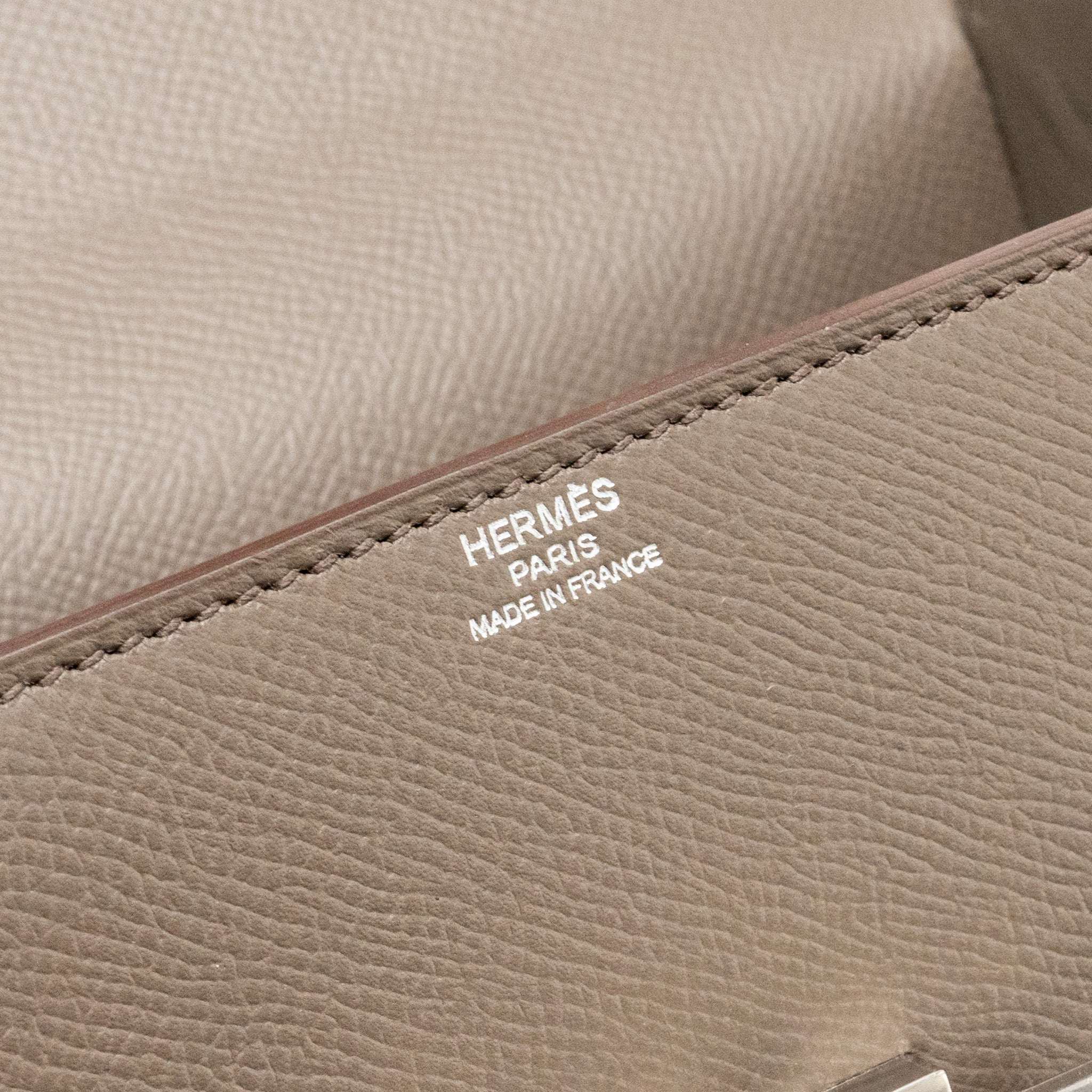 HERMES CINHETIC BOX BAG EPSOM GRIS ETAIN SHW