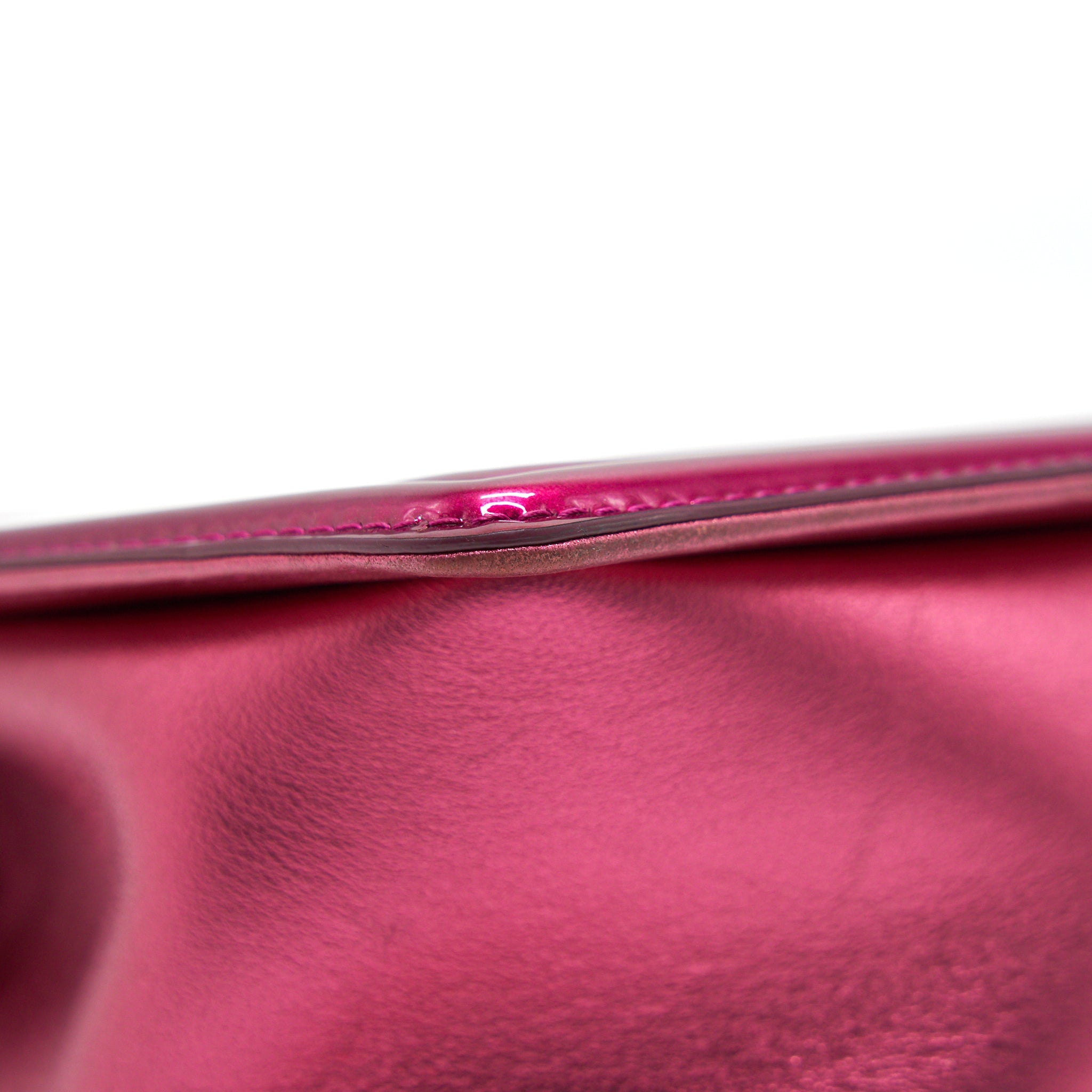 CHANEL MEDIUM LEBOY BAG METALLIC PINK SHW