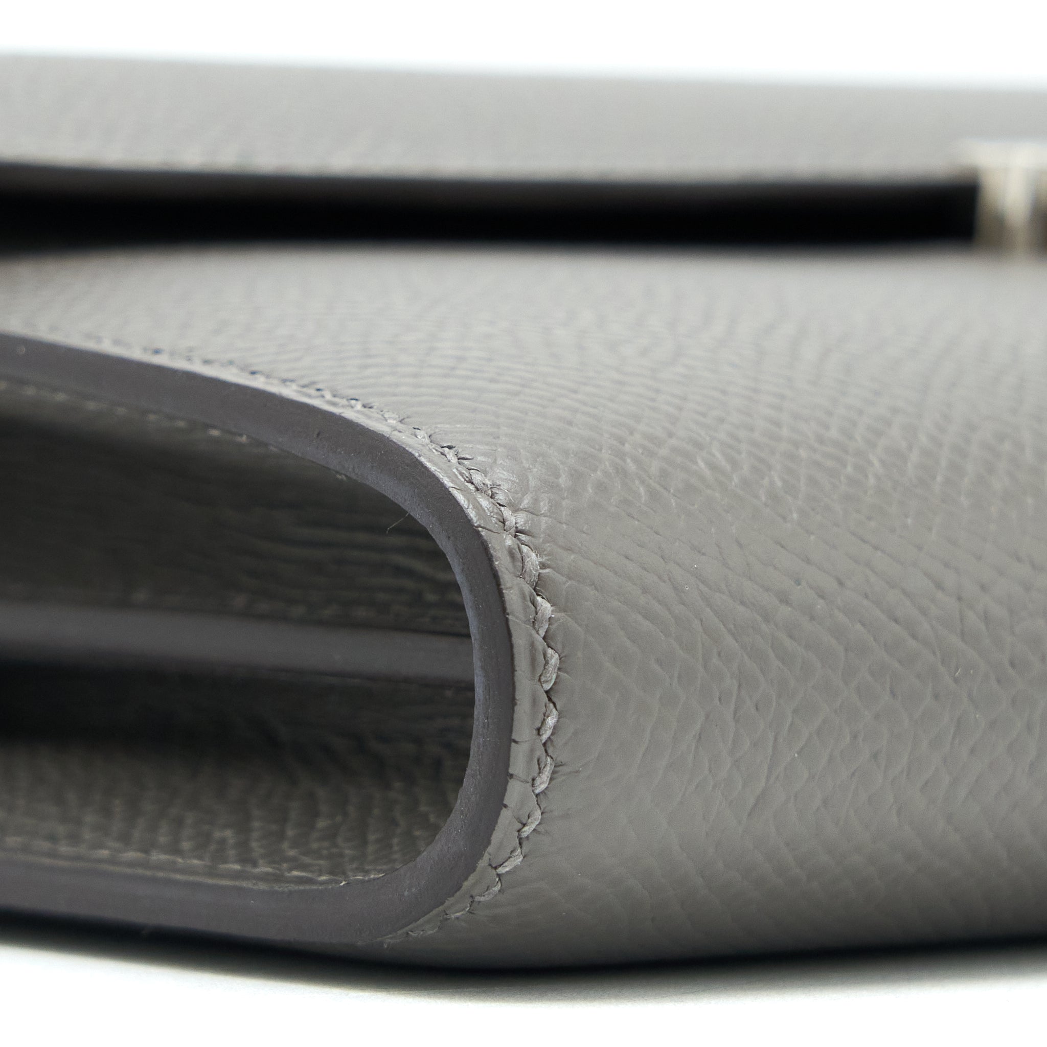 HERMES CONSTANCE TO GO EPSOM LIZARD BUCKLE GRIS MEYER/GRIS FONCE SHW