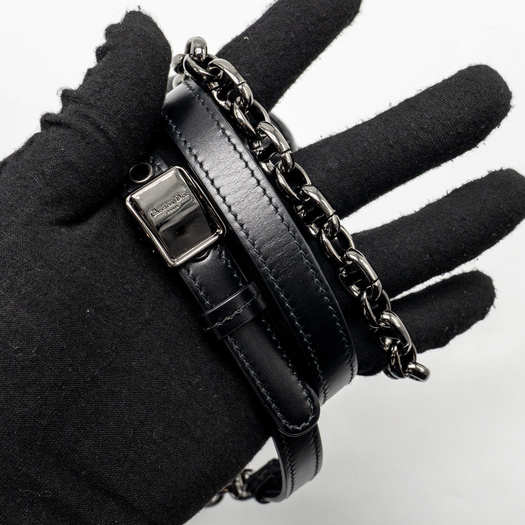 DIOR MEDIUM DIOR CARO BAG CALFSKIN SO BLACK