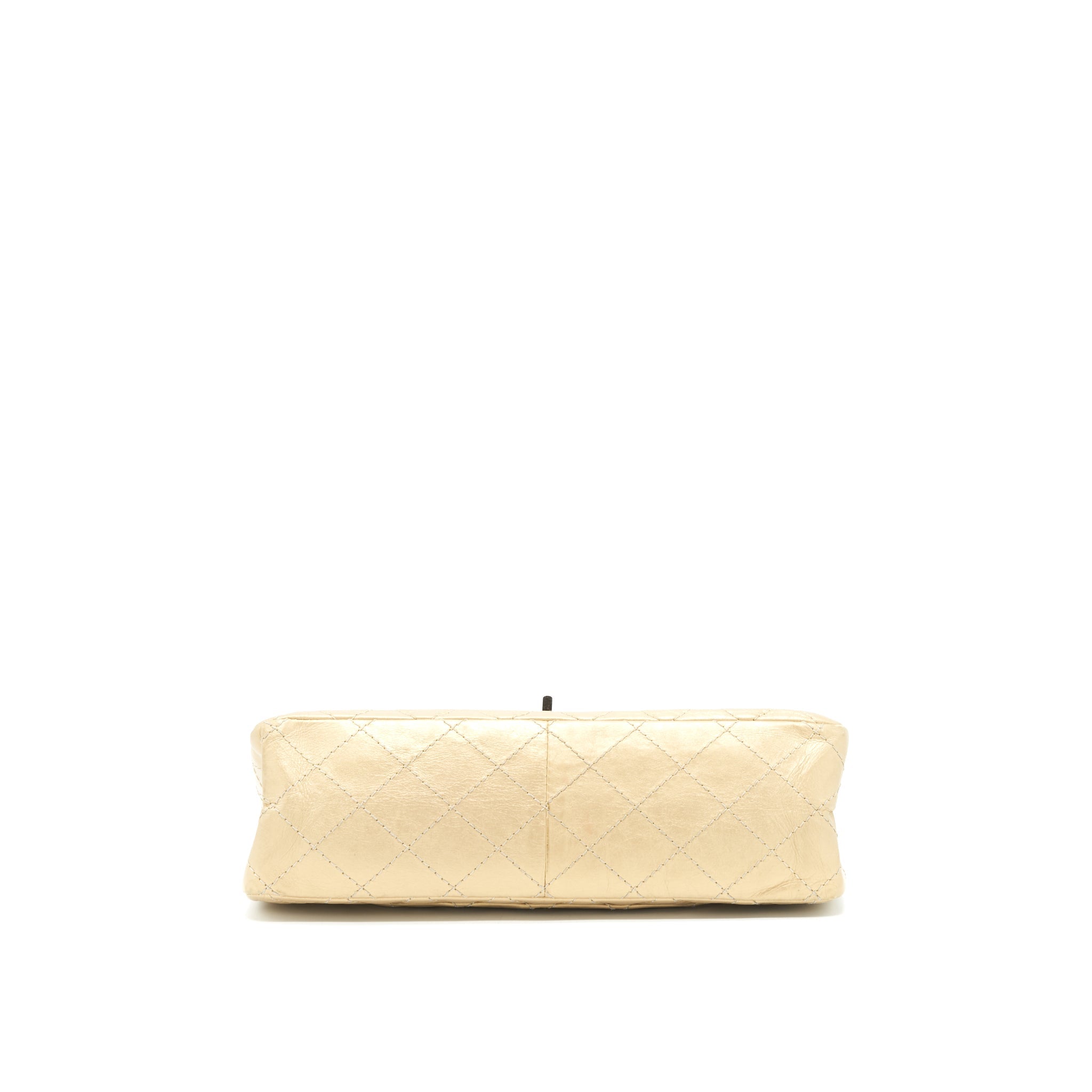 CHANEL 2.55 REISSUE 226 DOUBLE FLAP BAG RUTHENIUM HARDWARE