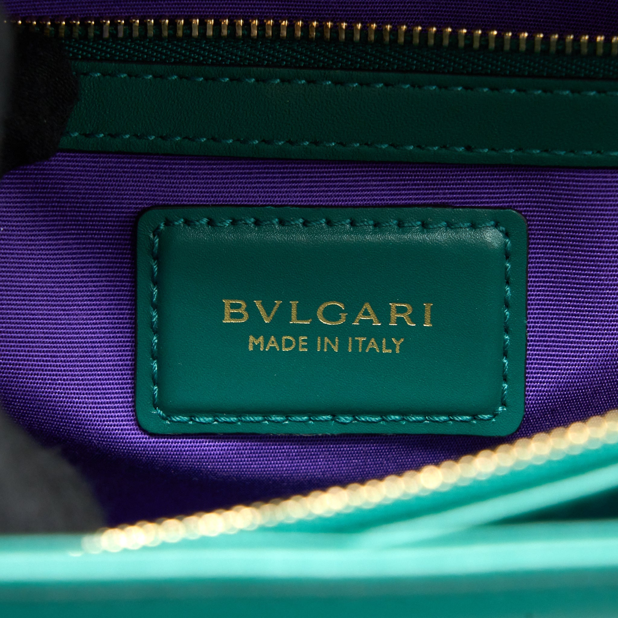 BVLGARI SERPENTI FOREVER SHOULDER BAG CALFSKIN GREEN LGHW