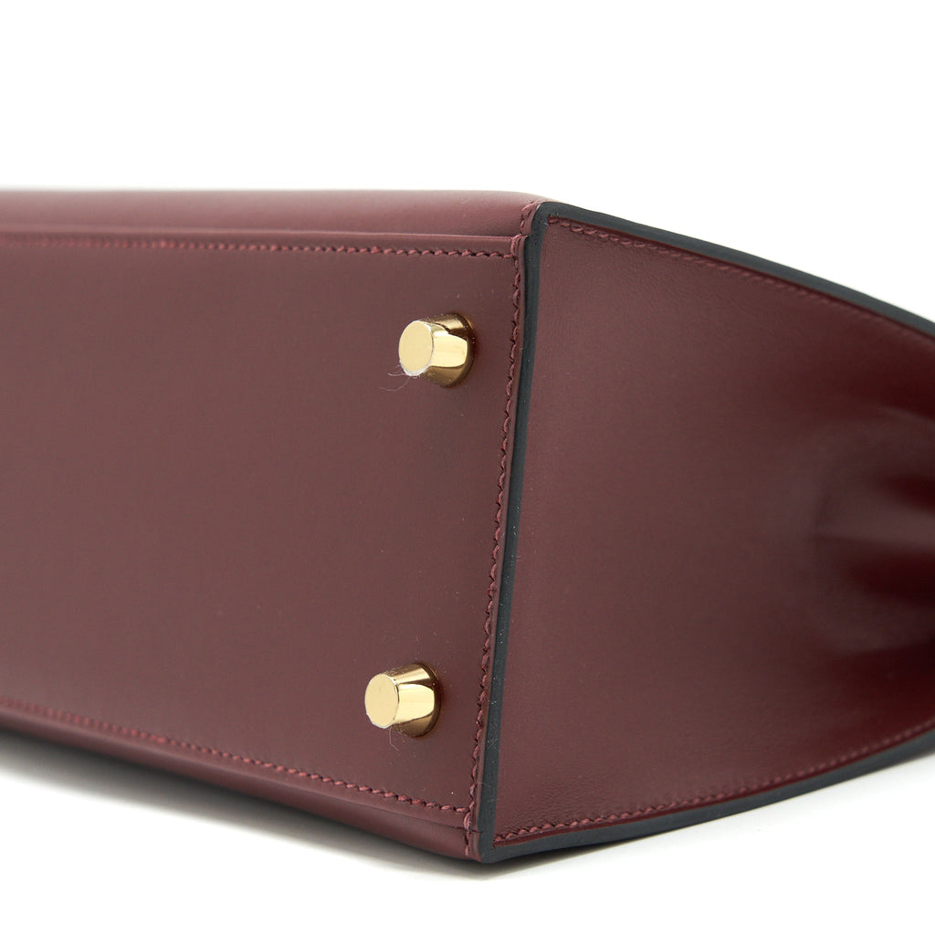HERMES KELLY 25 SPECIAL ORDER SOMBRERO ROUGE H BRUSHED GHW