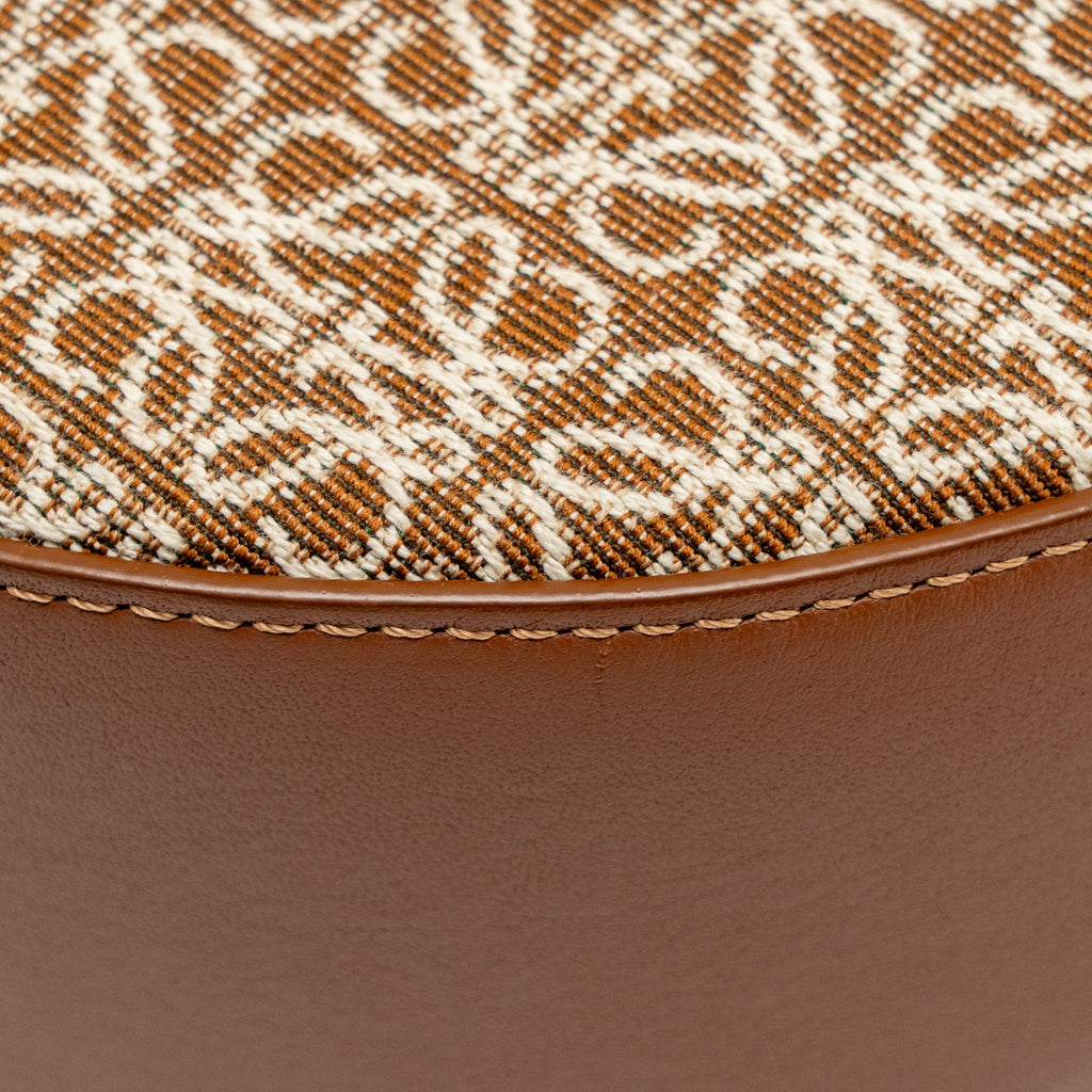 LOEWE MEDIUM LUNA BAG ANAGRAM JACQUARD CANVAS/CALFSKIN TAN/PECAN GHW