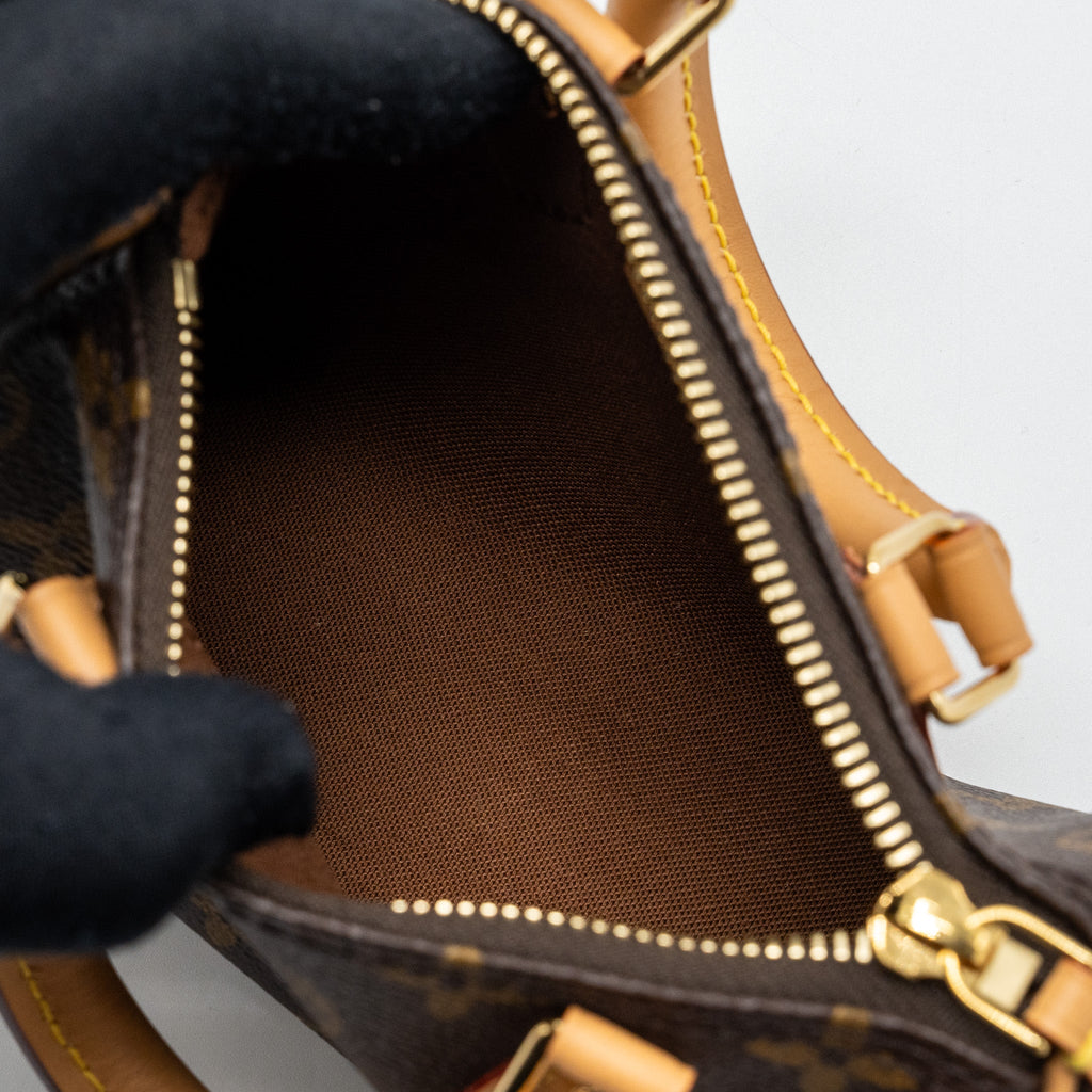 LOUIS VUITTON NANO SPEEDY MONOGRAM CANVAS GHW