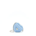 CHANEL 22S SMALL HEART BAG LAMBSKIN LIGHT BLUE LGHW