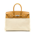 HERMES BIRKIN 35 FRAY FRAY SWIFT/TOILE H CANVAS SESAME SHW