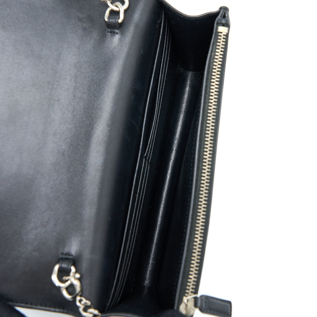 SAINT LAURENT/ YSL KATE SMALL CHAIN WALLET WITH TASSEL BLACK/MULTICOLOUR LIMITED EDITION GHW