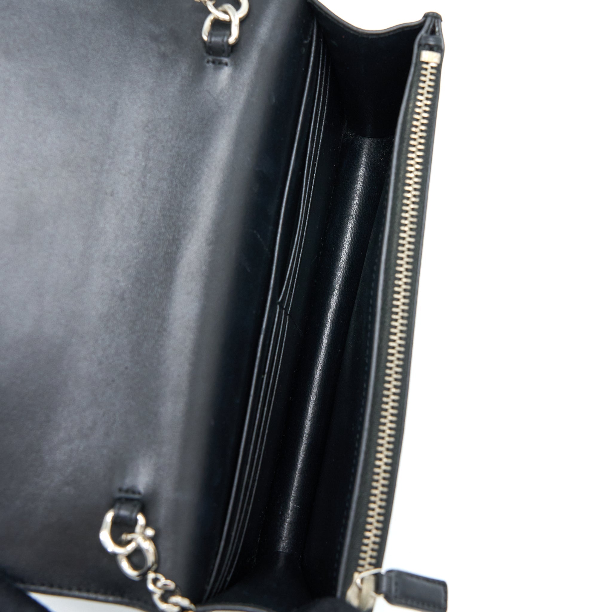 SAINT LAURENT/ YSL KATE SMALL CHAIN WALLET WITH TASSEL BLACK/MULTICOLOUR LIMITED EDITION GHW