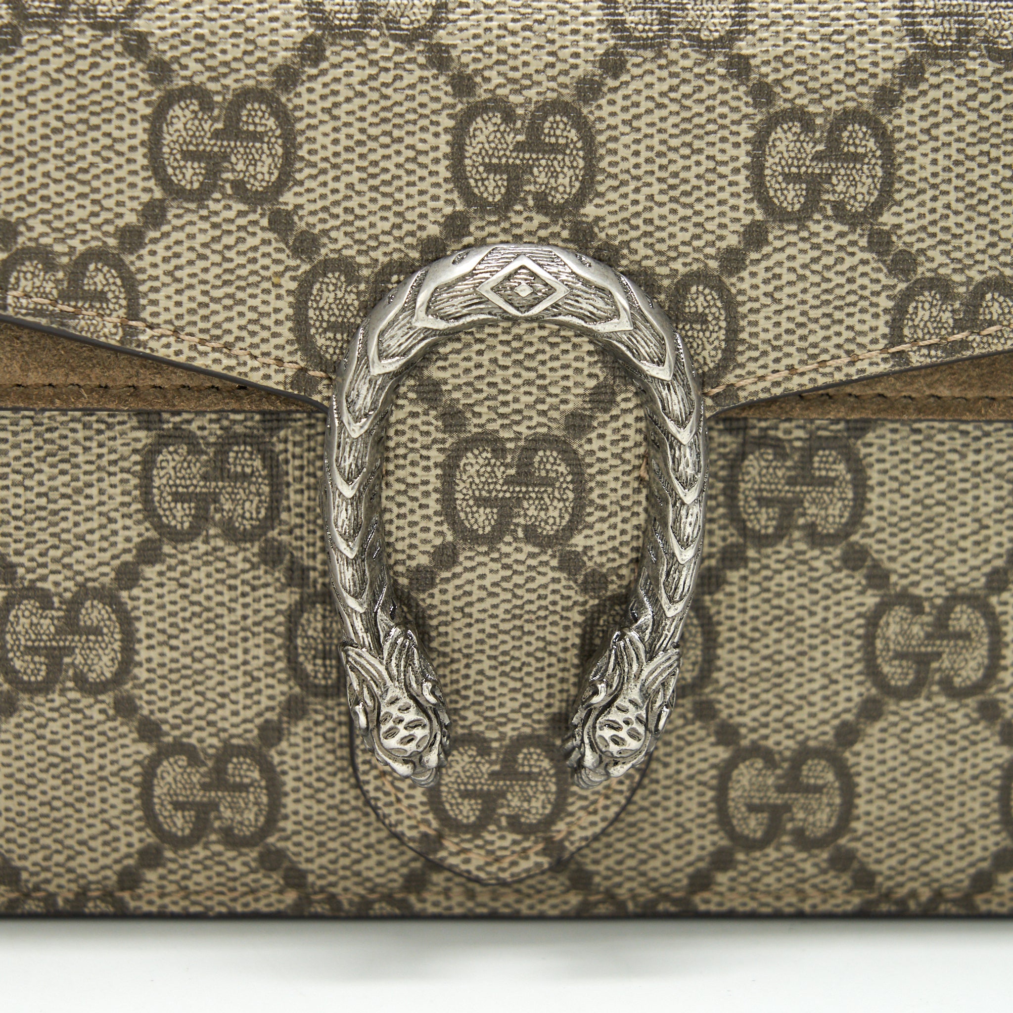 GUCCI DIONYSUS GG SUPREME SUPER MINI BAG BEIGE