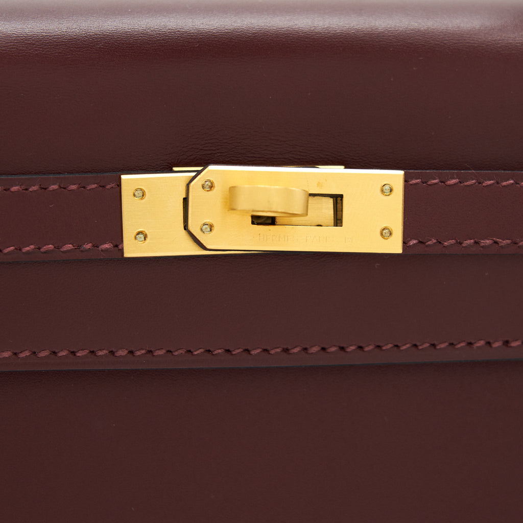 HERMES KELLY 25 SPECIAL ORDER SOMBRERO ROUGE H BRUSHED GHW