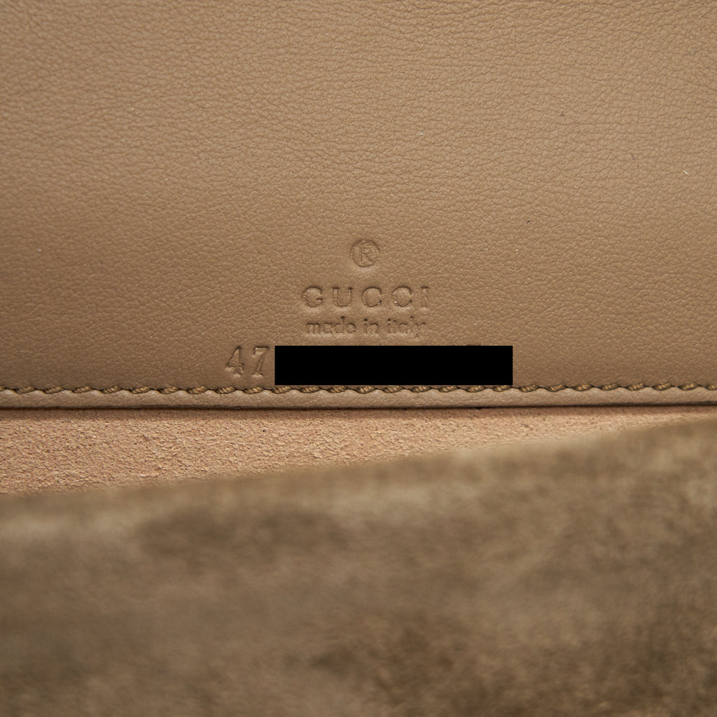 GUCCI DIONYSUS GG SUPREME SUPER MINI BAG BEIGE
