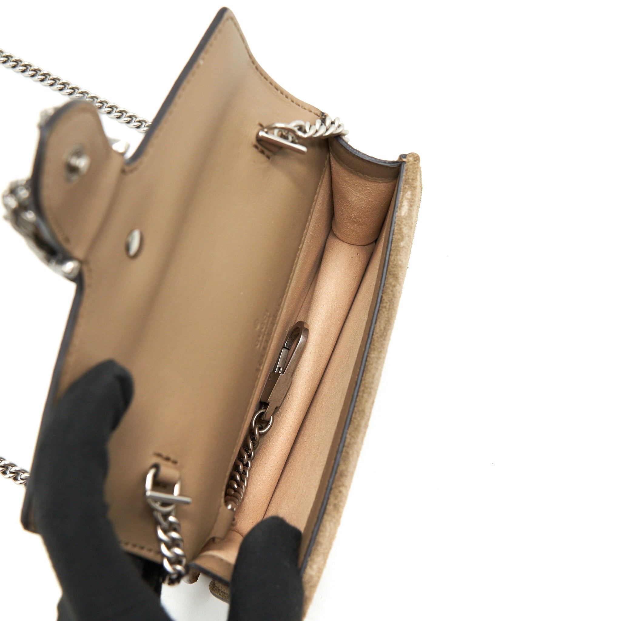 GUCCI DIONYSUS GG SUPREME SUPER MINI BAG BEIGE