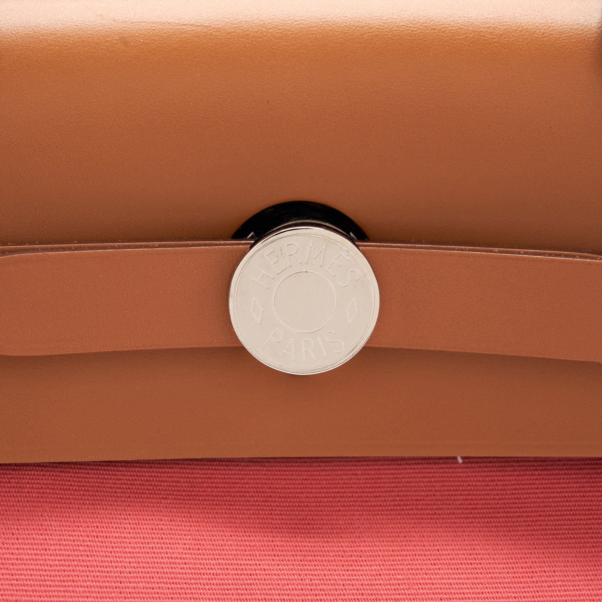 HERMES HERBAG 31 ZIP BAG ROSE AZALEE SHW