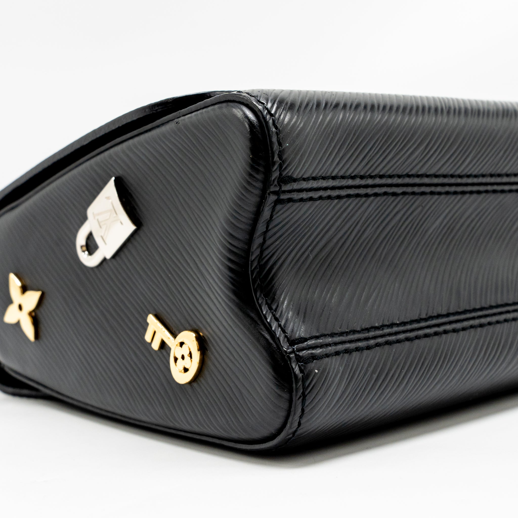 LOUIS VUITTON LOVE LOCK TWIST MM EPI BLACK MULTICOLOUR HARDWARE