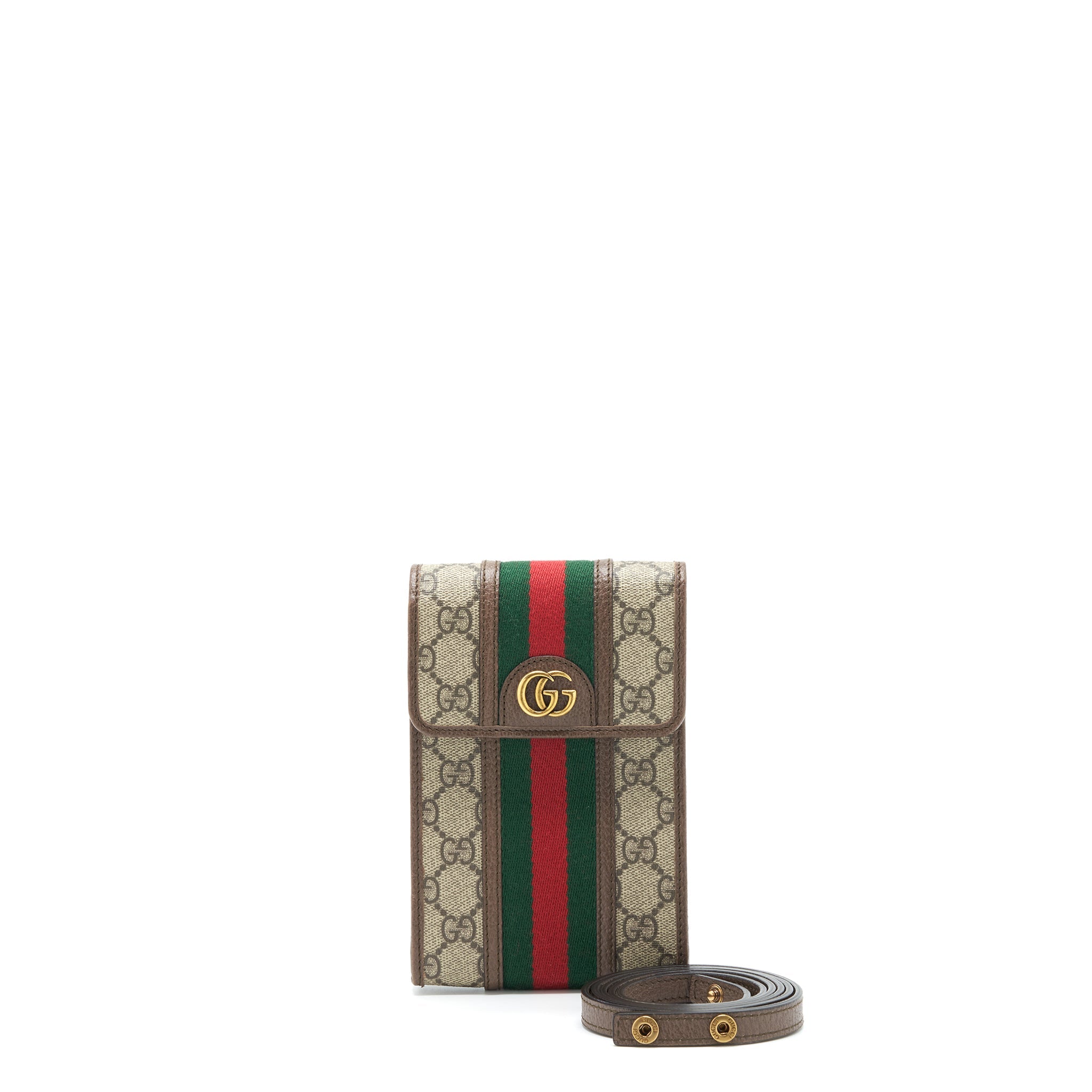 GUCCI OPHIDIA MINI BAG GG SUPREME CANVAS GHW