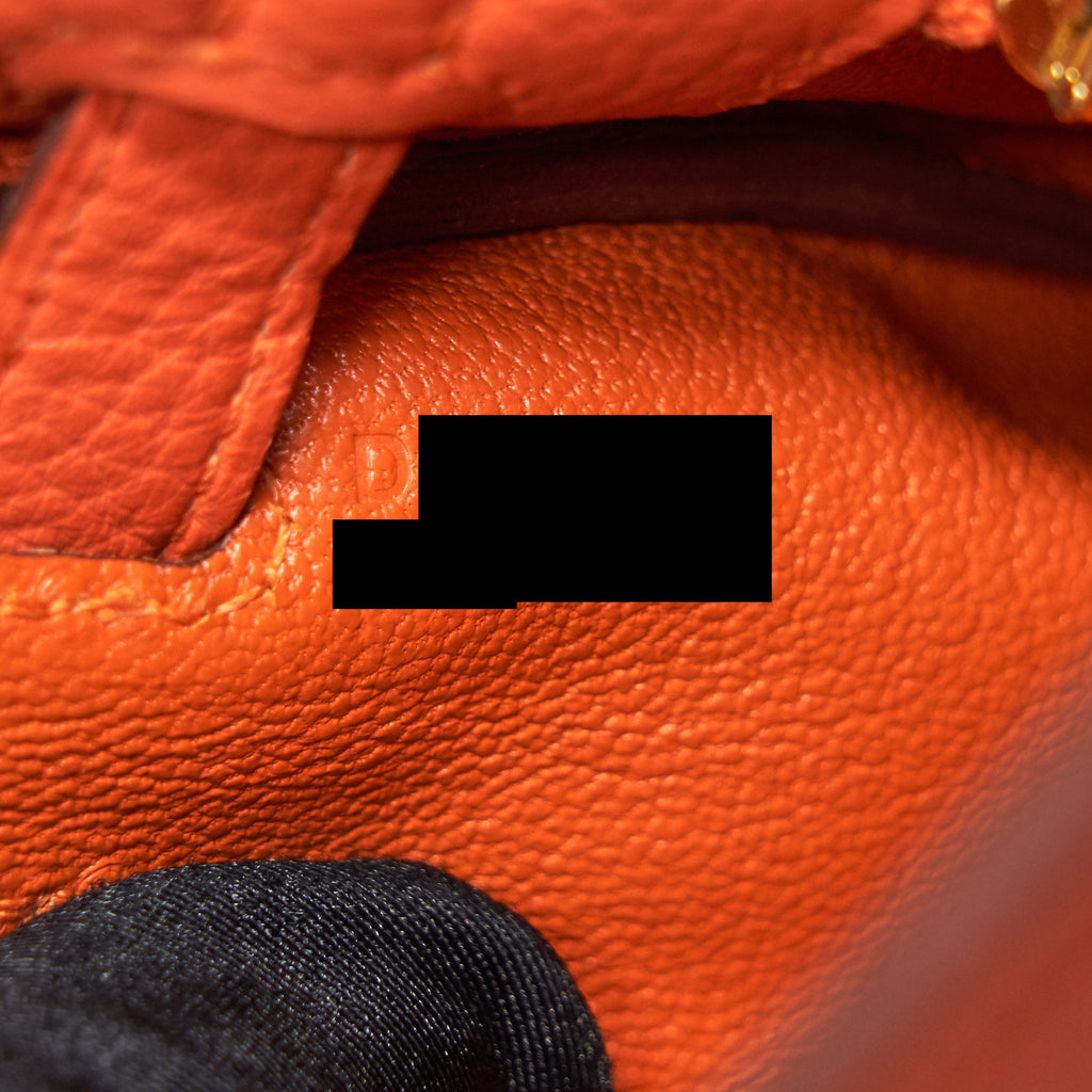 HERMES KELLY25 9J FEU GHW TOGO LEATHER