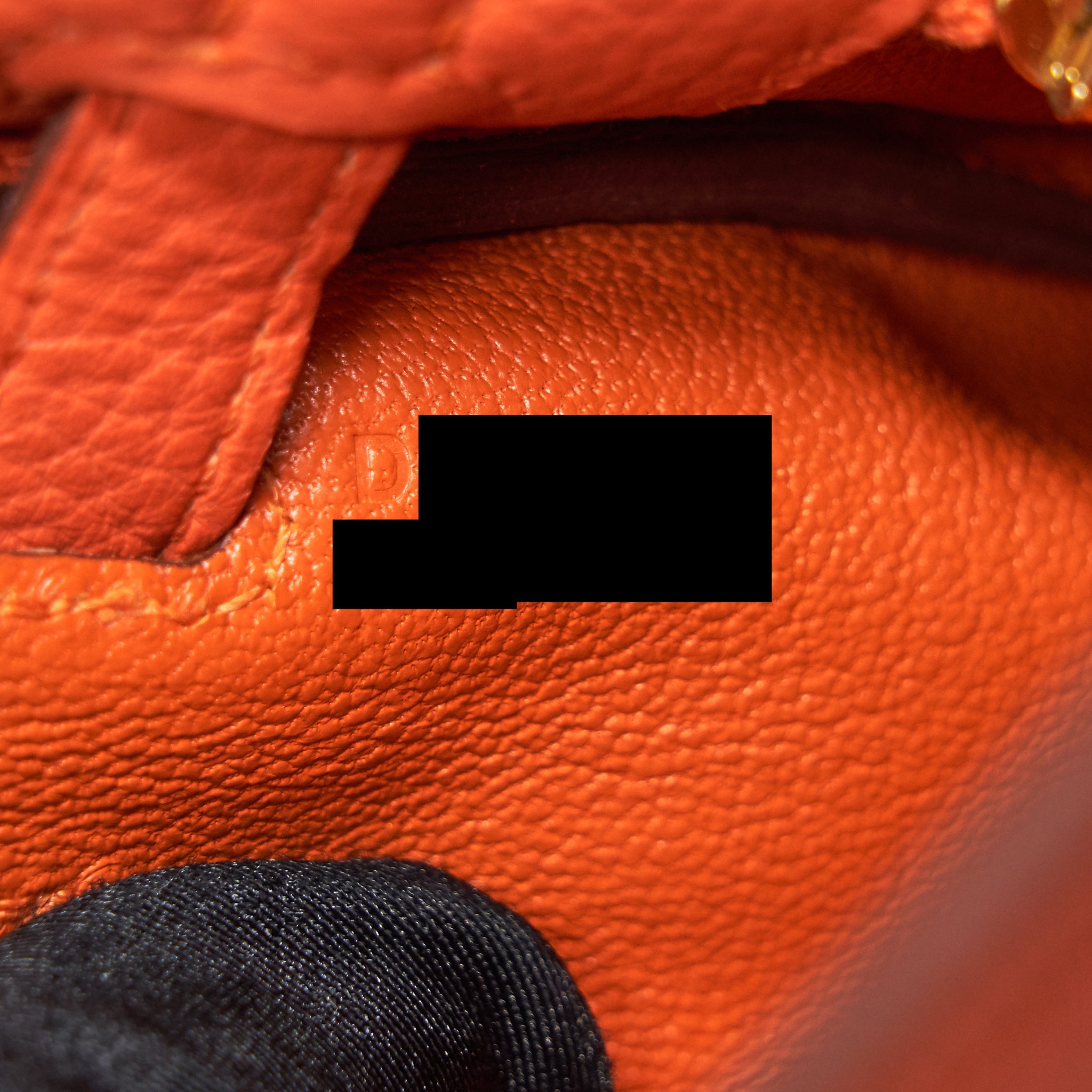 HERMES KELLY25 9J FEU GHW TOGO LEATHER