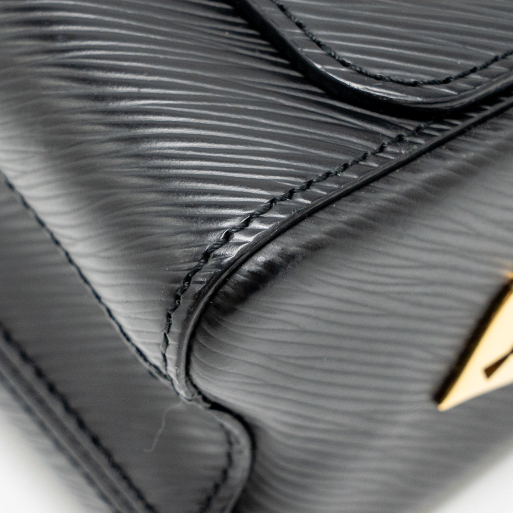 LOUIS VUITTON LOVE LOCK TWIST MM EPI BLACK MULTICOLOUR HARDWARE