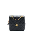 CHANEL 22P FLAP BACKPACK CAVIAR BLACK GHW (MICROCHIP)