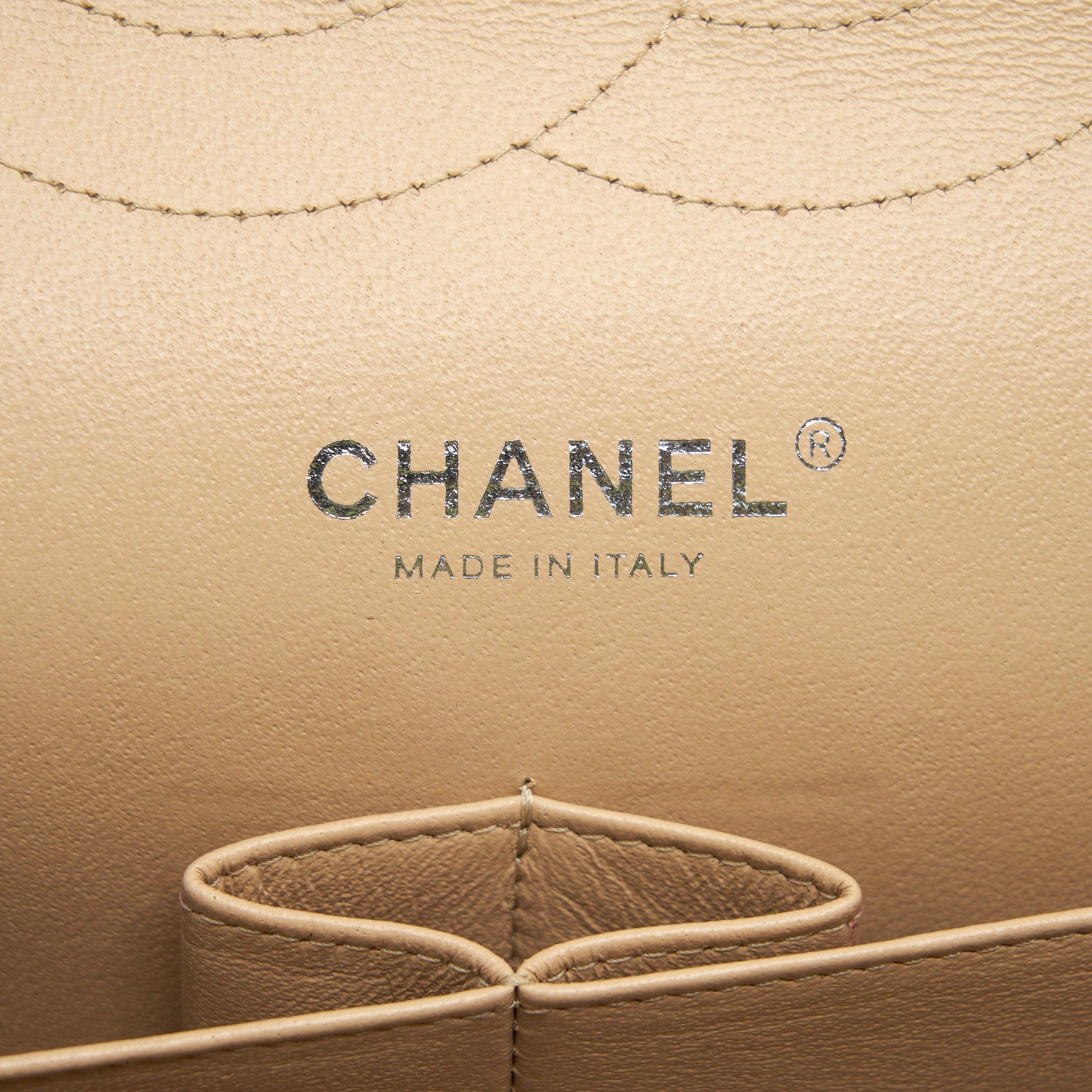 CHANEL CLASSIC JUMBO DOUBLE FLAP BAG CAVIAR BEIGE SHW