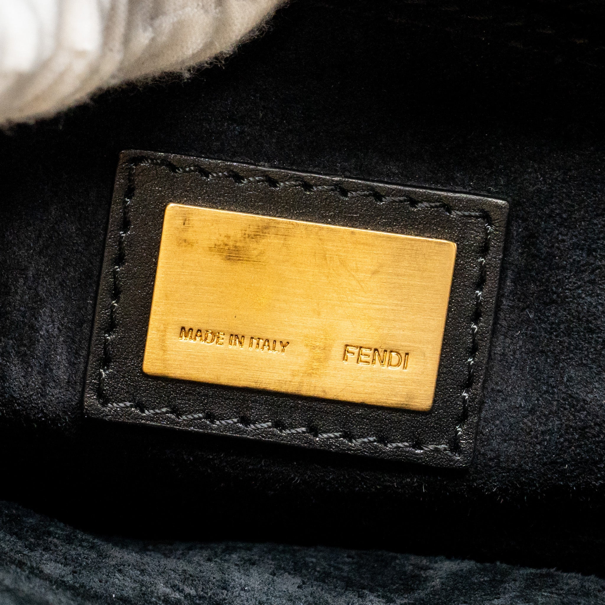 FENDI LARGE PEEKABOO BAG CALFSKIN BLACK GHW
