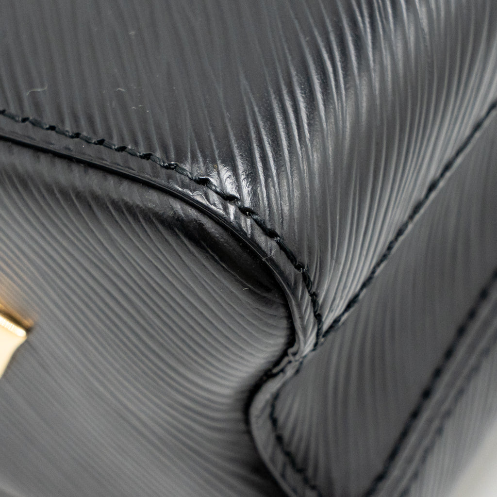 LOUIS VUITTON LOVE LOCK TWIST MM EPI BLACK MULTICOLOUR HARDWARE