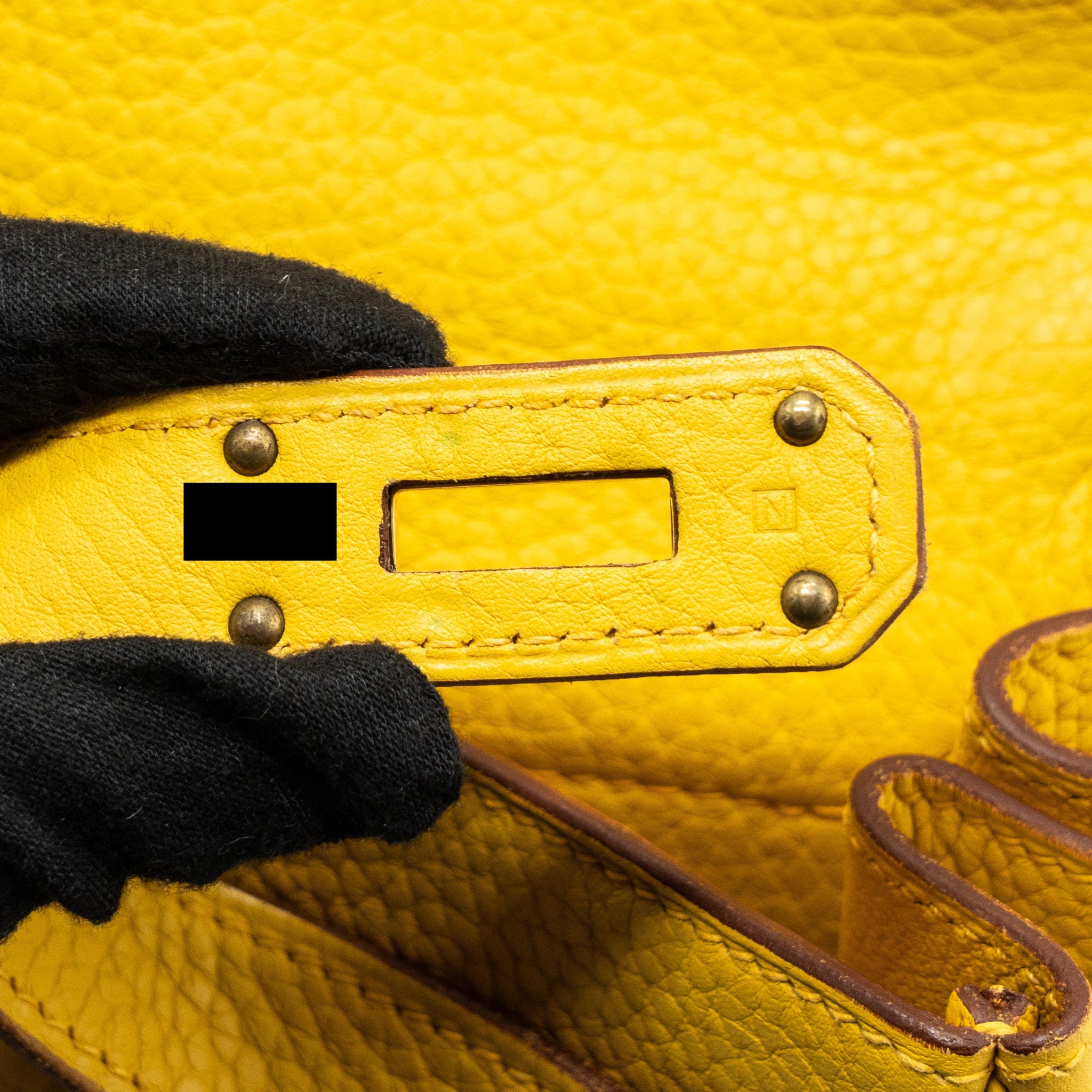 HERMES SHOULDER KELLY CLEMENCE 9D JAUNE AMBER GHW