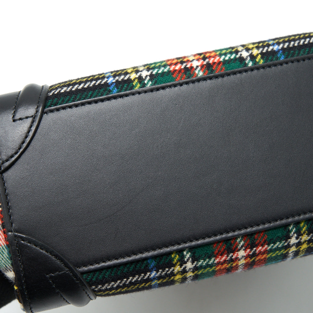 CELINE NANO LUGGAGE BAG FABRIC/ LEATHER MULTICOLOUR