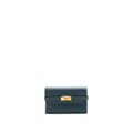 HERMES KELLY COMPACT WALLET VERT CYPRES GHW