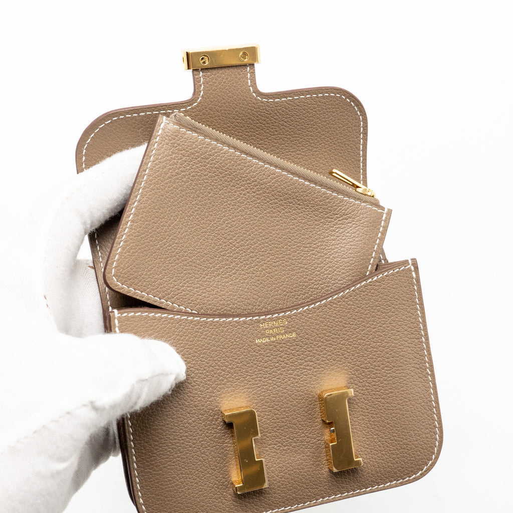 HERMES CONSTANCE SLIM EVERCOLOR ETOUPE GHW