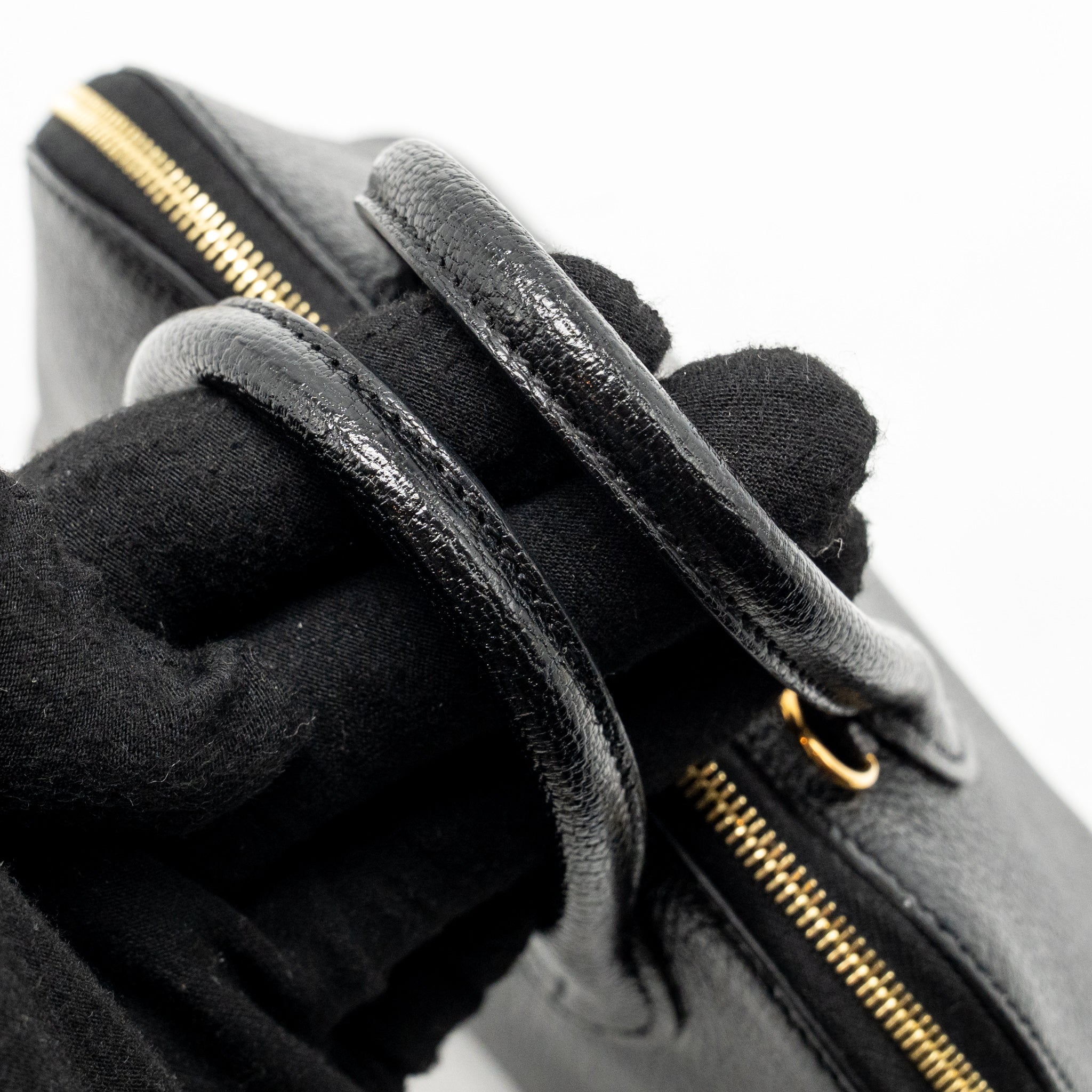 HERMES MINI BOLIDE CHEVRE MYSORE LEATHER BLACK GHW