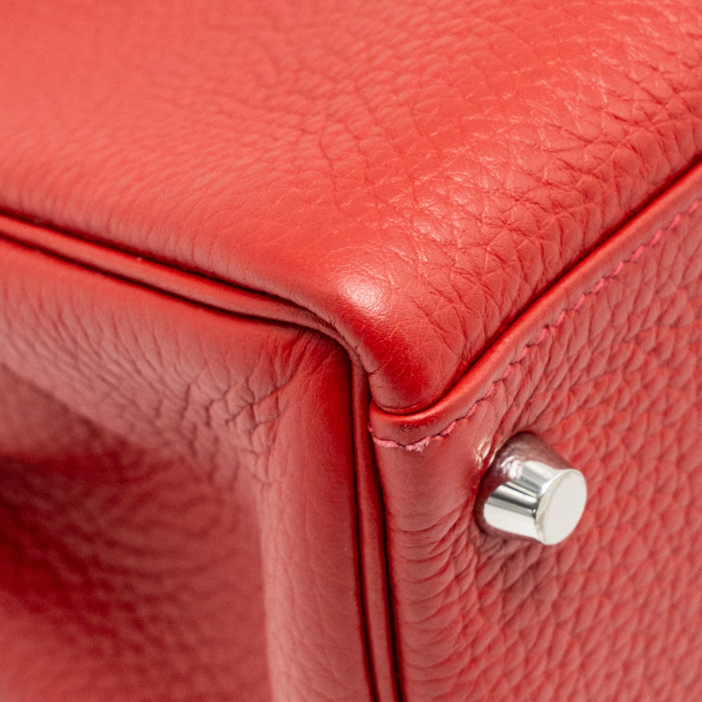 HERMES KELLY 32 CLEMENCE RED SHW