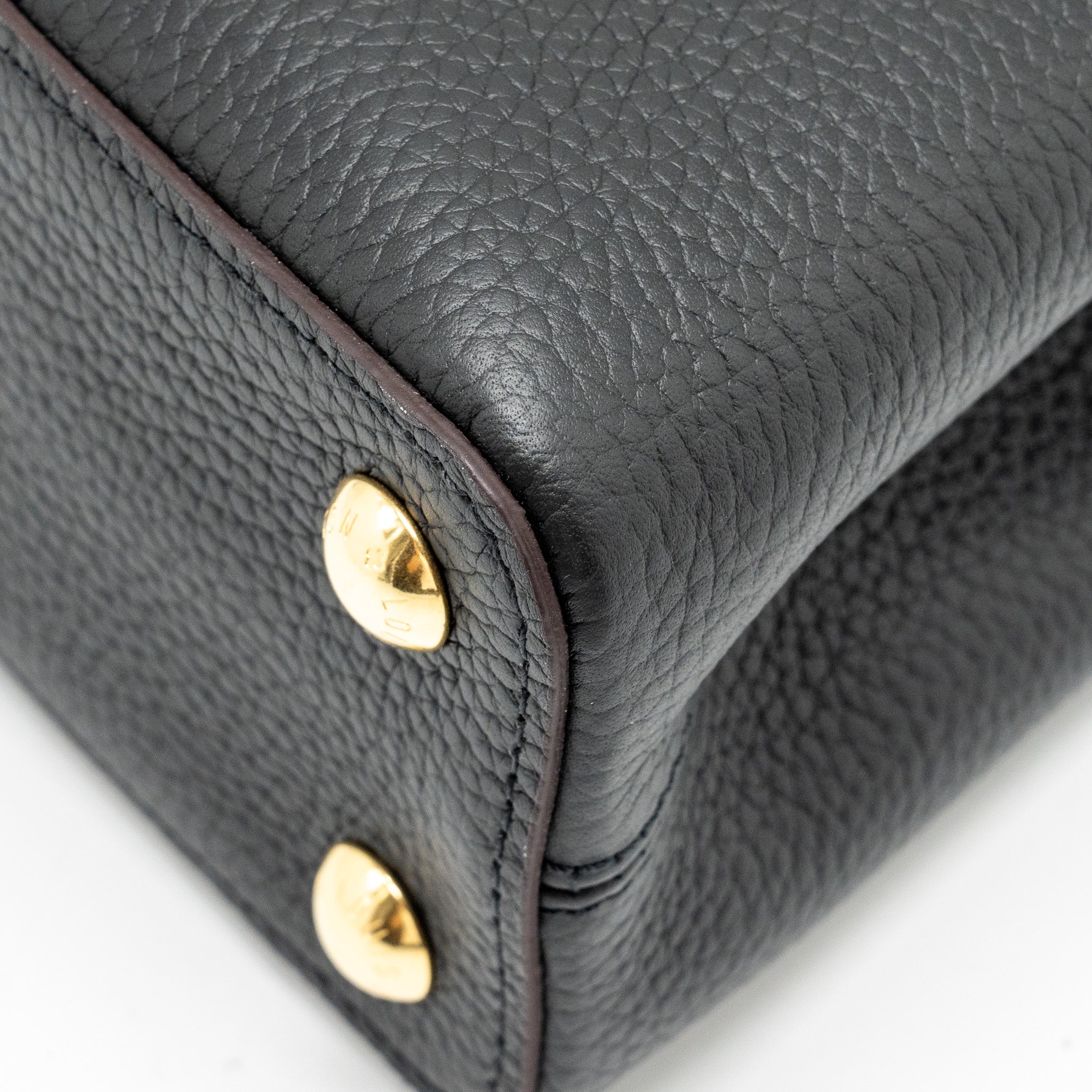 LOUIS VUITTON CAPUCINES BB CALFSKIN BLACK GHW
