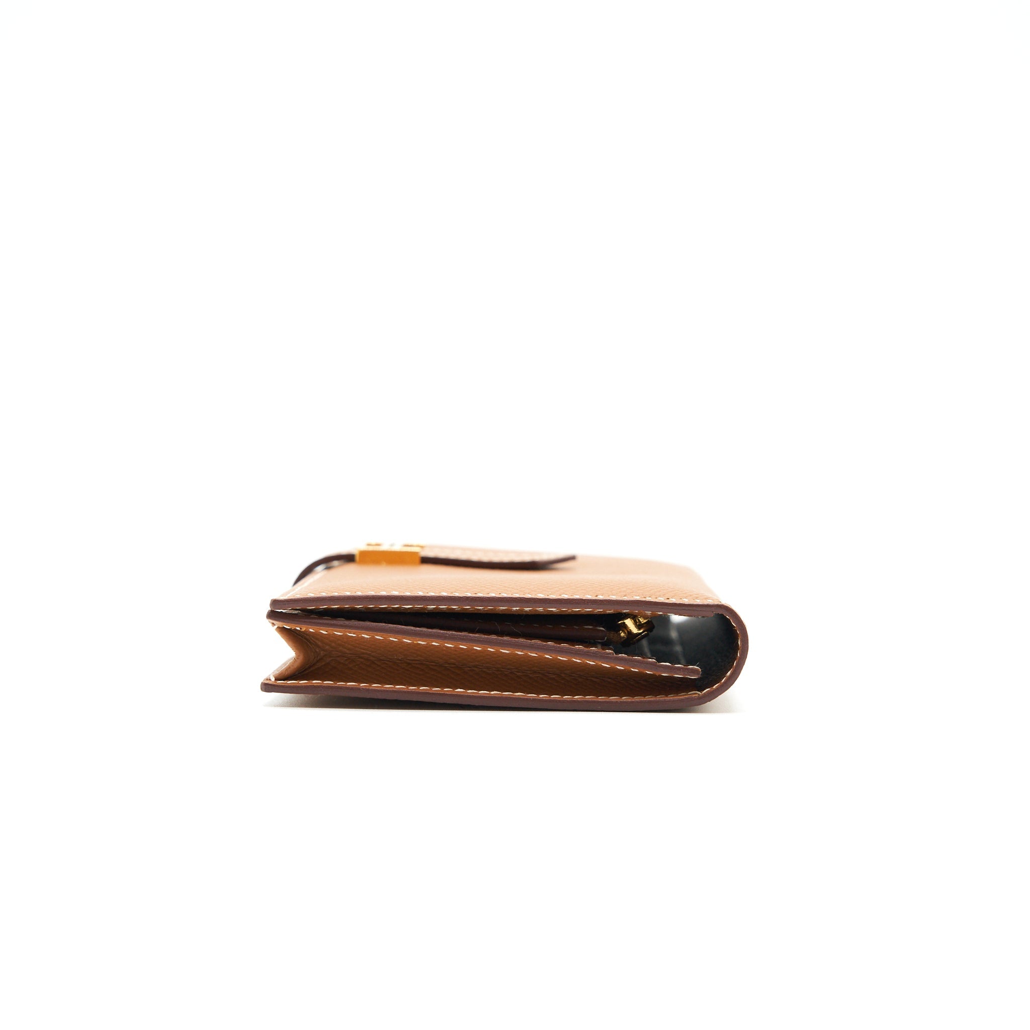 HERMES BEARN WALLET 37 GOLD WITH GHW