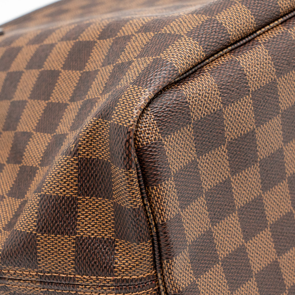 LOUIS VUITTON NEVERFULL MM DAMIER EBENE CANVAS GHW