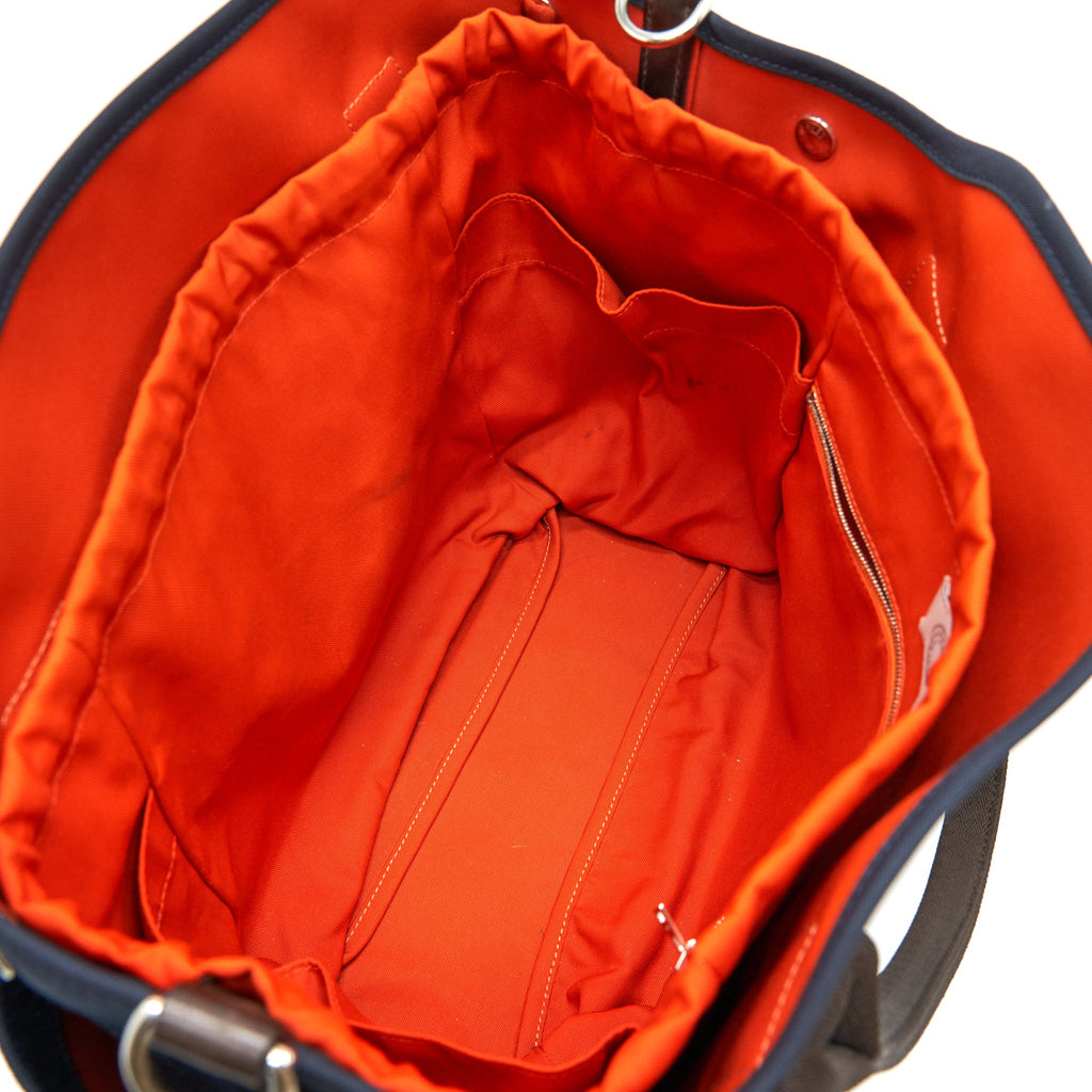 HERMES THE GROOMING BAG BLUE NAVY/ FEU