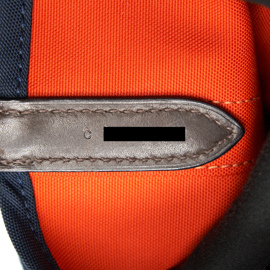 HERMES THE GROOMING BAG BLUE NAVY/ FEU