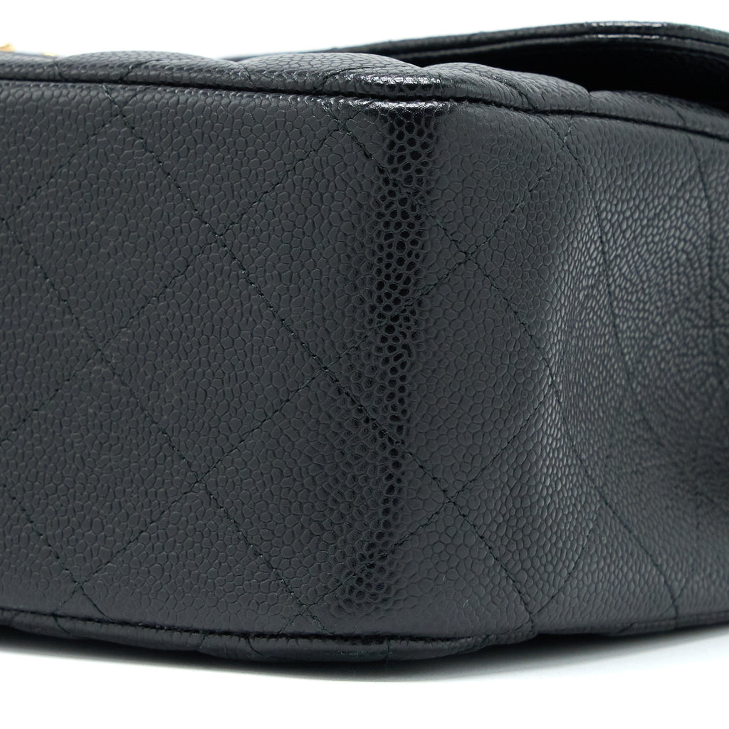 CHANEL JUMBO CLASSIC DOUBLE FLAP BAG CAVIAR BLACK GHW