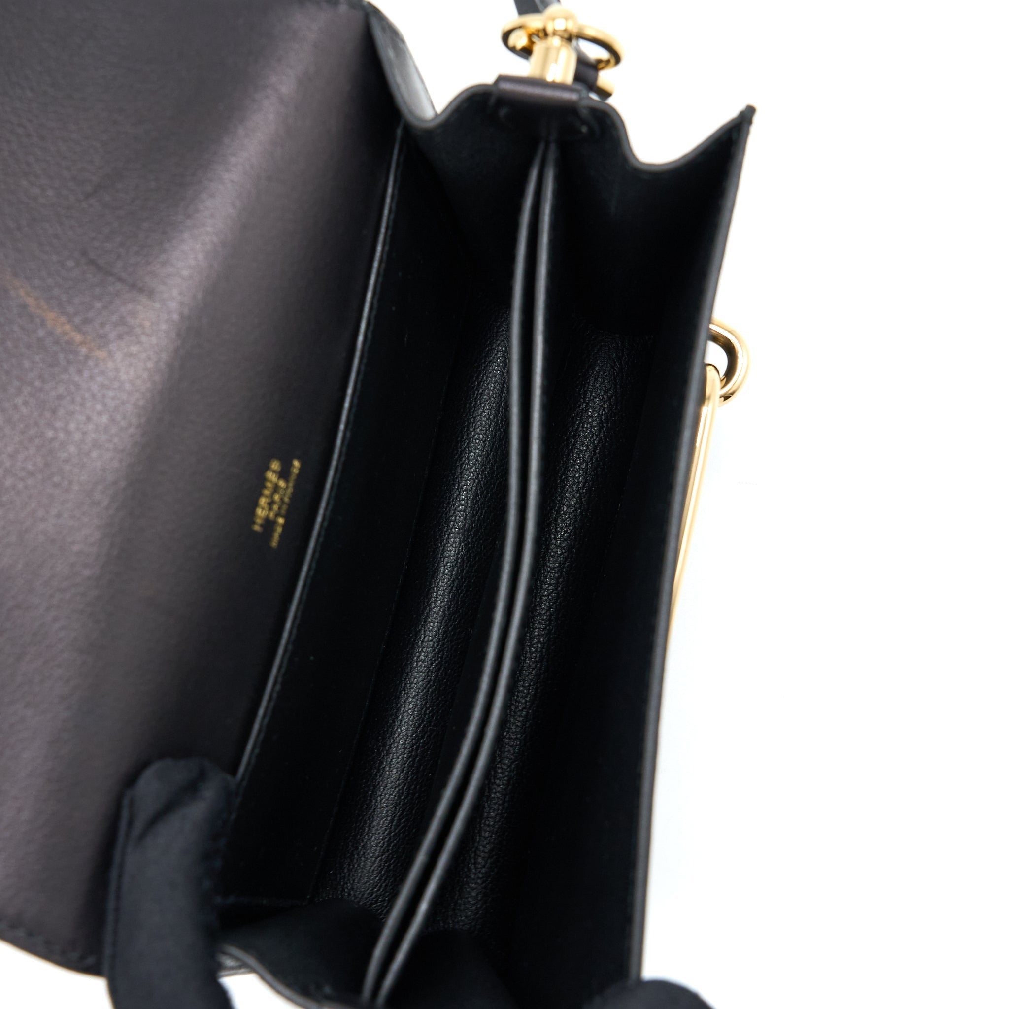 HERMES MINI ROULIS EVERGRAIN BLACK GHW