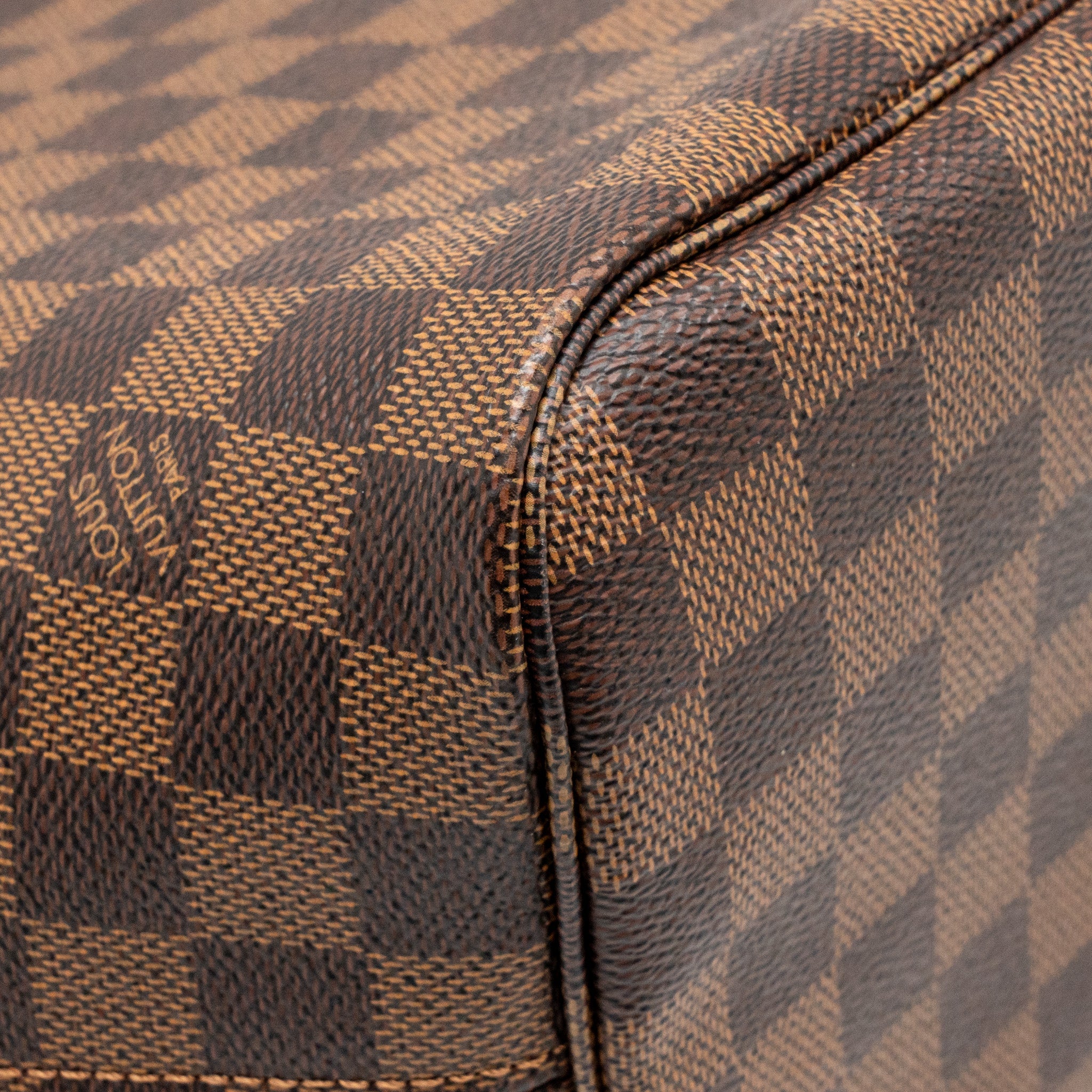 LOUIS VUITTON NEVERFULL MM DAMIER EBENE CANVAS GHW