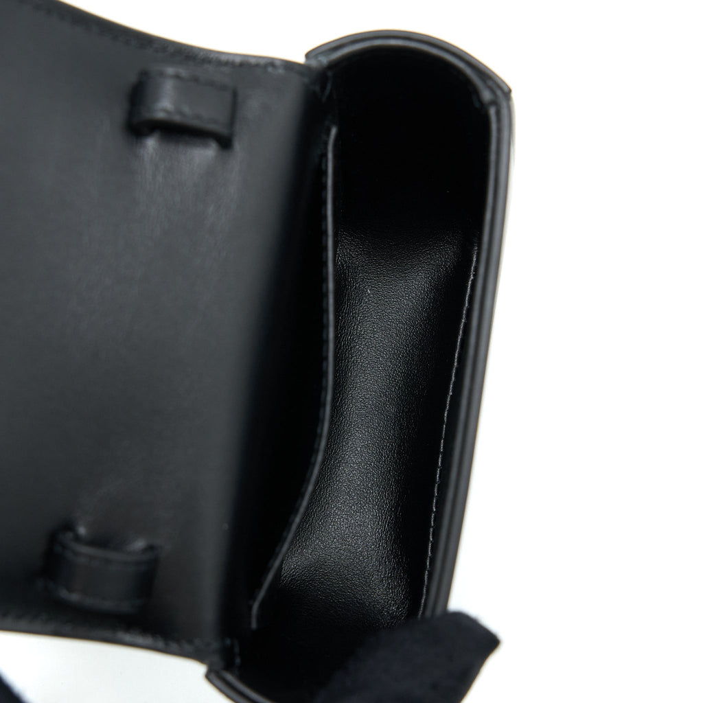 CELINE MINI TRIOMPHE IN SHINY CALFSKIN BLACK GHW