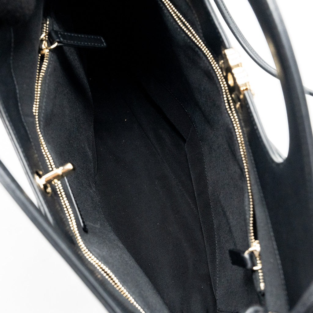 CHANEL LARGE 31 BAG CALFSKIN BLACK LGHW