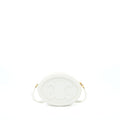 CELINE OVAL BAG CUIR TRIUMPHED CALFSKIN WHITE GHW